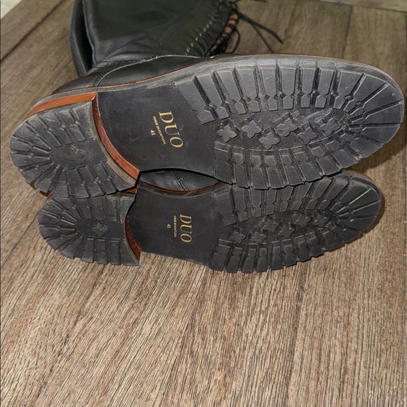 DuoBoots Marvel Knee High Boots Black Leather NWOT - Picture 7 of 14